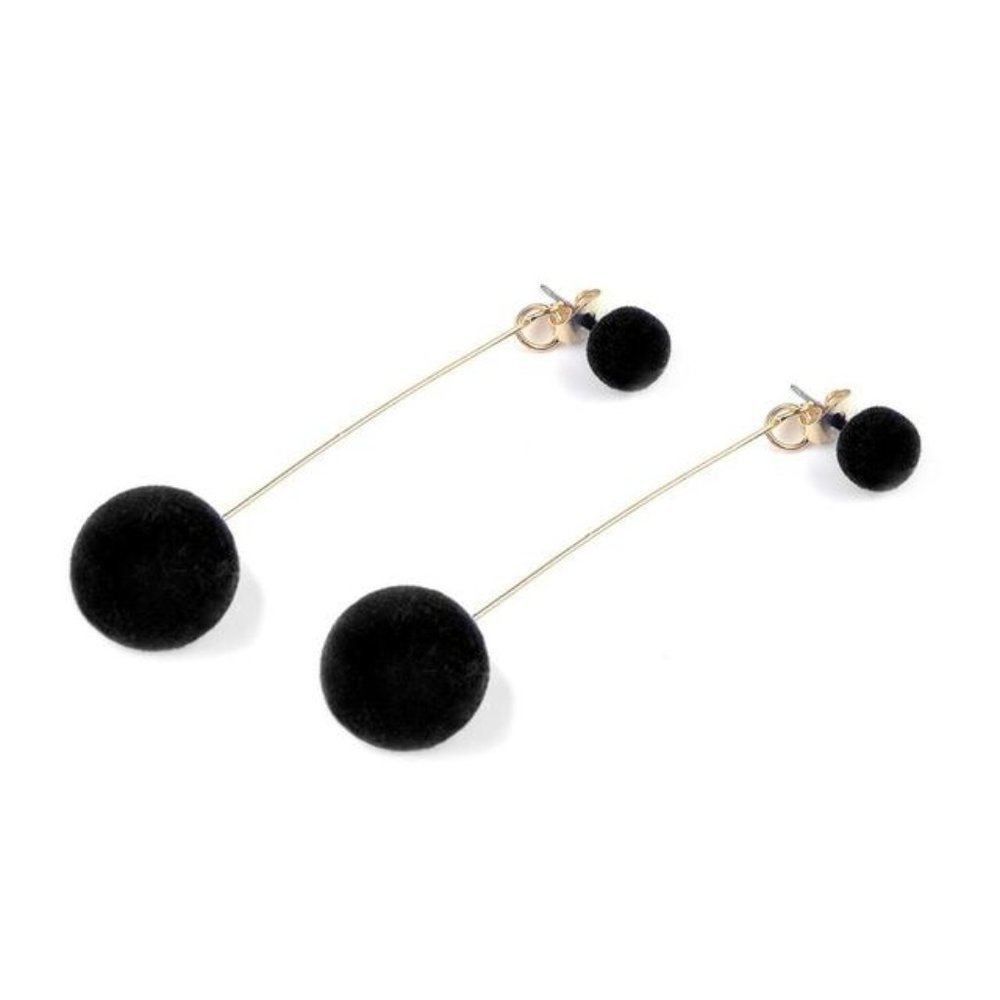 Earrings Women Drop Ball Bohemian Hoop Cute Trendy Jewelry - Picture 1 of 10